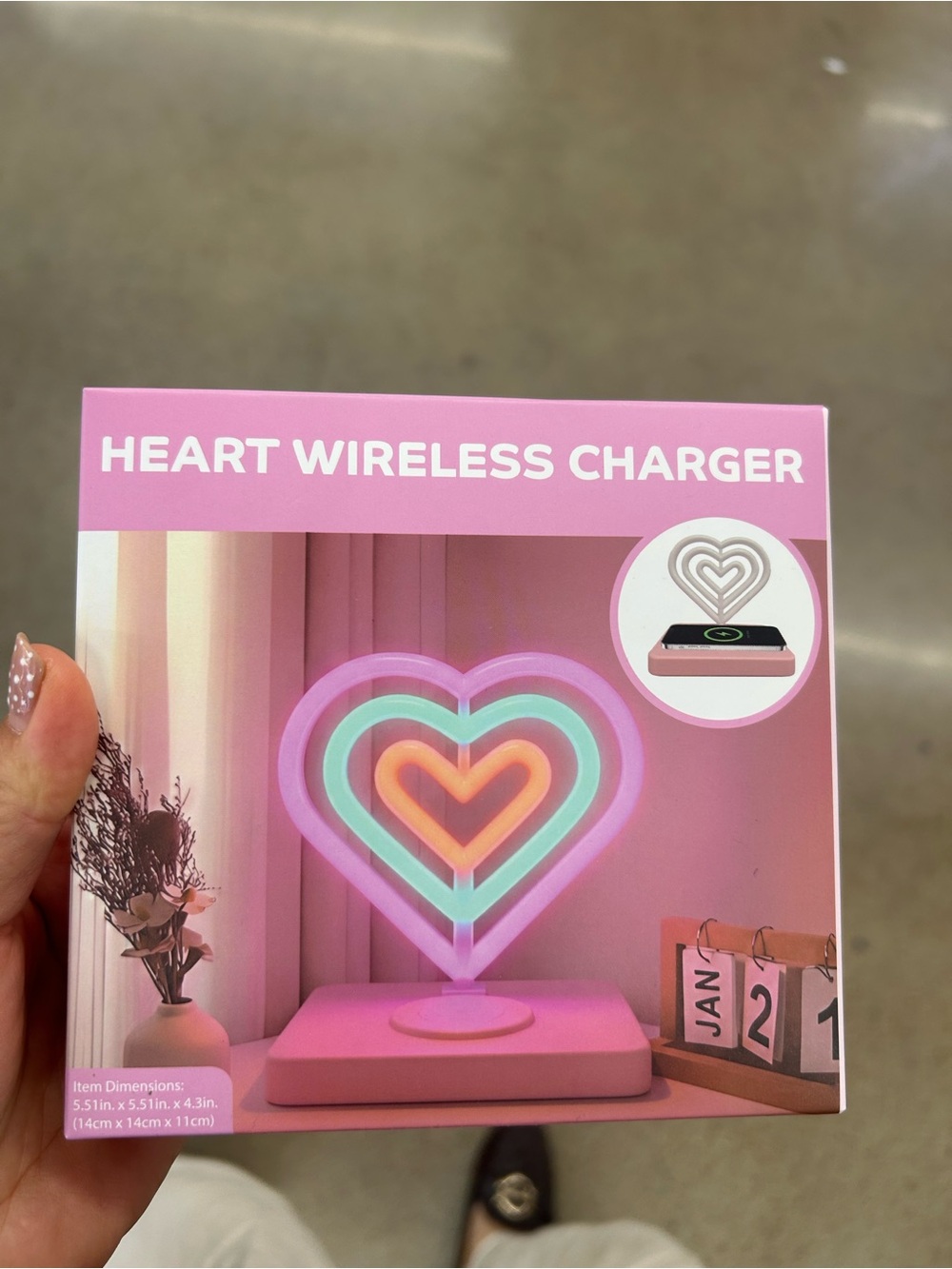 NWT Heart Wireless Charger